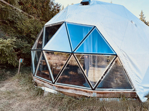 Dôme géodésique hybride en membrane architecturale ignifuge et imperméable de 8 m, taille personnalisée, pour fenêtre en <span class=keywords><strong>baie</strong></span>, type M2 - Product Image 4