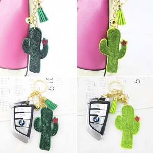 Porte-clés <span class=keywords><strong>Cactus</strong></span> Plante Strass Porte-clés <span class=keywords><strong>à</strong></span> Pompons Porte-clés Porte-clés Pendentif <span class=keywords><strong>Cactus</strong></span> Chaud en Velours de Corée Best-seller - Product Image 5