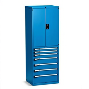 Fami Master Key Comfort C0-EH=36X27 <b>Drawer</b> Cabinet 7 <b>Drawers</b> 714x598x2000mm Gentian Blue Ral5010 <b>Tool</b> Storage - Product Image 2