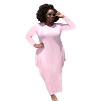 Robes décontractées élégantes pour femmes, grandes tailles L-5XL, nouvelle collection 2026, design populaire, manches longues amples, style maxi