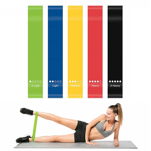 Logotipo personalizado Elástico Yoga en casa Entrenamiento Mini banda Elástica Látex Fitness <span class=keywords><strong>Loop</strong></span> Resistencia Ejercicio Bandas - Product Image 3