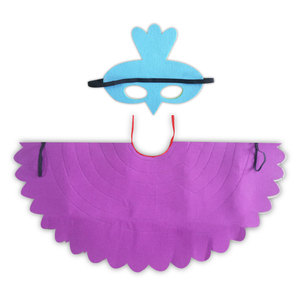 Nouveau Design Drôle Feutre Enfants Animal Costume Oiseaux Ailes + Masque Amusant Cosplay pour Halloween Vacances - Product Image 5