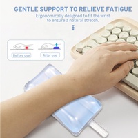 Tapis de souris gaming Sanxing personnalisé en gel transparent résistant à l'eau avec repose-poignet en forme de glace pour la maison et le bureau