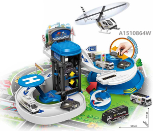 Sac à dos STEM KIDS CONSTRUCTION PARKING <span class=keywords><strong>LOT</strong></span> avec voiture et <span class=keywords><strong>avion</strong></span> en métal moulé sous pression, 37 pièces - Product Image 5