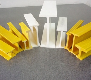 Vigas de FRP/GFRP de Fibra de Vidrio de Alta Calidad, Resistentes a la Corrosión, Servicio de Corte para Techos, Soportes de Cubiertas y Estructuras de Construcción - Product Image 1