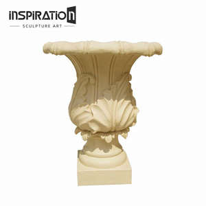Urne de <span class=keywords><strong>jardin</strong></span> en pierre polymère, style classique, pour terrasse, art classique, urne d'hôtel, vase en grès vieilli - Product Image 3