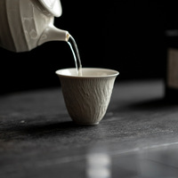 Service à thé Gongfu minimaliste de style japonais en céramique de porcelaine émaillée à l'ashier, forme de gourde, réutilisable, tasse Fulu résistante à la chaleur