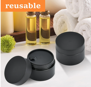 Salon de coiffure noir PET Pot cosmétique en plastique cheveux cire hydratant en plastique PET pot cosmétique pot de crème à raser - Product Image 4