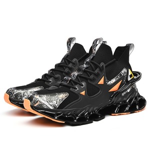 Custom Bladed Sole Breathable Men's Tennis Sneakers Branded <strong>Outdoor</strong> <strong>Basketball</strong> <strong>Shoes</strong> Sport Mesh TPU Outsole for Spring Autumn - Product Image 6