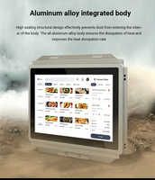 Layar Sentuh LCD 15.6 inci, Papan Iklan Digital, Pemutar Poster, Tablet Android Layanan Mandiri untuk Bisnis Restoran