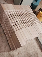Dekorative Holzsäulen Massivholz-Spindeln Holz-Treppengeländer