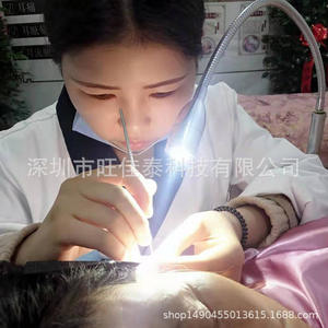 Lámpara LED de pie portátil recargable de 220 V para salones de uñas, centros de bienestar, con función de limpieza de oídos, masaje de pies y lupa - Product Image 4