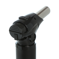 Briquet torche rechargeable Micro Butane Jet en métal avec logo personnalisé Style américain pour le camping, les voyages et les fêtes
