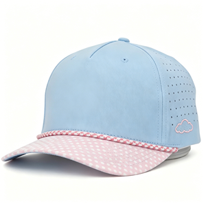 Nouvelle Casquette de Baseball Sportive en Polyester Imperméable à 5 Panneaux avec Logo Personnalisé en PVC et Cordon, Idéale pour le Golf - Product Image 5