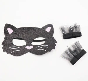 Ensemble de déguisement pour filles MS Black Cat, parfait pour une fête sur le thème des animaux ou des chatons - Product Image 2