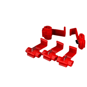 Conector Rápido de Aislamiento por Desplazamiento (IDC) Rojo - Terminal de Empalme de 1 a 2 Puertos para Cables de 20-17 AWG (Sólidos/Flexibles) - Venta Directa de Fábrica - Product Image 1