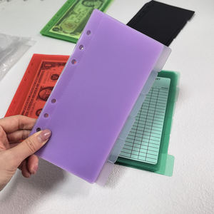 Etiquetas personalizadas de alta calidad Durable PP Multi colores Accesorios de presupuesto Hojas sueltas A6 Sobres de efectivo Set Tab Sobre de efectivo - Product Image 1