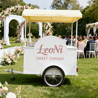 Chariot de présentation portable moderne en acrylique blanc et PVC pour bonbons, fleurs et desserts, en carton, pour décoration de mariage - Vente en gros 2025