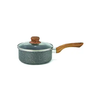 12 miếng Cookware Set mang nhãn hiệu không dính nhôm đôi Granite tráng Cookware sets với nướng PAN chảo