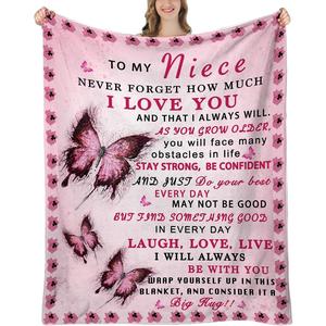 Marine Life Flannel <b>Blanket</b> Throw <b>Blanket</b> Nap <b>Blanket</b> Reversible Cozy Warm for Travel <b>Camping</b> Custom Print Bulk Wholesale - Product Image 2
