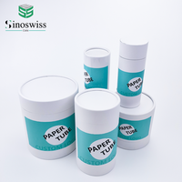 Conception personnalisée Emballage de carton cylindrique en papier Boîte-cadeau Emballage de vêtements