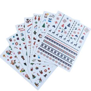 1209-1220 gros personnalisé noël Nail Art autocollant flocon de neige wapiti Nail Art décoration Nail Art décalcomanies <span class=keywords><strong>2022</strong></span> <span class=keywords><strong>hiver</strong></span> - Product Image 1