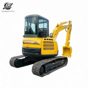 Excavadora de cadenas mini Yanmar55 usada, 5.3 toneladas, cucharón de 0.2m³, marca original japonesa, excavadora de construcción de tamaño pequeño, pocas horas de uso. - Product Image 1