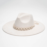 Sombrero Fedora para Hombre y Mujer, Color Liso, Estilo Retro, Panamá, Ala Ancha, Gamuza, Fieltro, Jazz, Formal, con Cinturón, para Exteriores, Casual