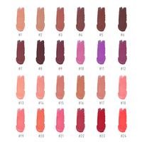 Échantillon Gratuit Vente en Gros 24 Couleurs Brillant à Lèvres Scintillant Imperméable Hydratant Rouge à Lèvres Liquide Cosmétiques Véganes