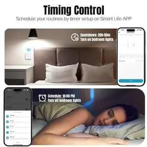 Interrupteur intelligent Zigbee 2,4 GHz Wi-Fi 1/2/3/4/6 voies, commande vocale <span class=keywords><strong>Alexa</strong></span> Google Home, pour contrôle sans neutre - Product Image 5
