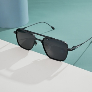 Factory Retro <b>Sunglasses</b> Custom Brand Logo High Quality Double Bridge Pilot Sun Glasses Bulk Price Ready to Ship - Product Image 1