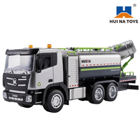 Camión de Bomberos de Simulación a Escala 1:18, 2.4 GHz, RC, con Rociador de Agua, Camión para Supresión de Polvo, Regalo Navideño para Niños, Hui Na 1316