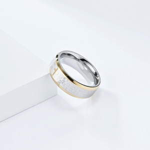 Cross-border e-commerce, popular in Europe and America, <b>titanium</b> steel cross <b>ring</b> for men, prayer and protective scriptures, sta - Product Image 3