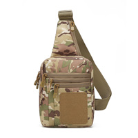 Sac bandoulière tactique d'extérieur AYPPRO pour homme, sac de poitrine EDC à dissimulation avec système MOLLE modulaire