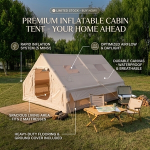 Tente gonflable portable de grande taille pour le camping, les fêtes, les festivals, imperméable, résistante aux UV, facile à gonfler, durable, pour la <span class=keywords><strong>famille</strong></span>, en plein air - Product Image 1