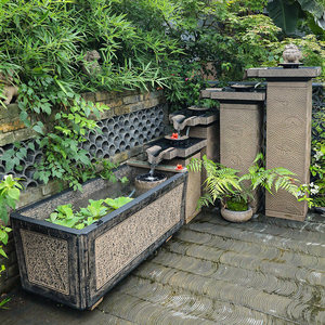 Hanyuntang Courtyard Pixiu Nouvelle Fontaine d'eau circulante de style chinois pour bassin extérieur de grande taille, ornement attirant la prospérité - Product Image 3