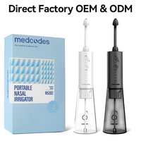Irrigateur nasal électrique étanche IPX7 de grande capacité 300 ml pour le traitement de la rhinite et de la sinusite, avec 30 sachets de sel
