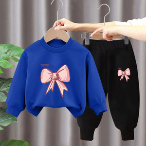 <span class=keywords><strong>Ensemble</strong></span> décontracté 2 pièces, pull-over et pantalon de <span class=keywords><strong>sport</strong></span> pour filles, vêtements pour enfants de 1 à 10 ans, printemps-automne - Product Image 1