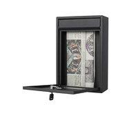 Boîte aux lettres en aluminium coulé d'entrée de villa extérieure de style européen et en acier inoxydable boîte aux lettres étanche accessoires de photographie créative
