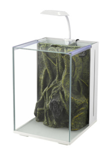 Kit <span class=keywords><strong>Acquario</strong></span> in Vetro con Pannello Decorativo, Set Vasca per Pesci per Decorazione Domestica - Product Image 5