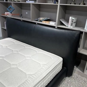 Lit king size en cuir pleine fleur véritable, fabrication parfaite, design italien moderne et luxueux - Product Image 6