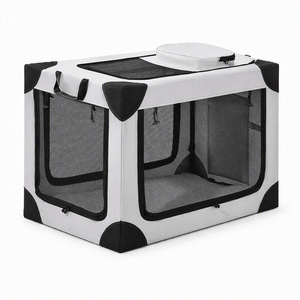 Portable Pet Carrier Foldable Travel <b>Crate</b> Mesh Pet Pen with Top Handle <b>for</b> Cats and <b>Small</b> <b>Dogs</b> - Product Image 1