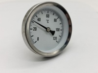 2026 HENGZAN Stainless Steel 63mm Hot Water Boiler Mount Thermometer TG1000-60 for Industrial Use with 3-Year Warranty