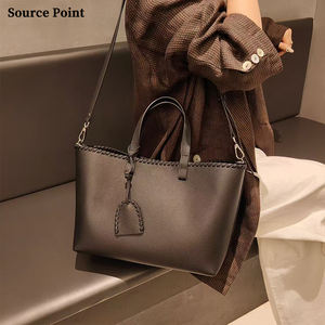 Trend Ürünler 2026 Lüks Bayan Hakiki Deri El Çantası Şık Kadın Tote Çantası Büyük Kapasiteli İç Cepli Çantalar - Product Image 5