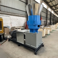 STALLOWAY Nouvelle machine à granulés à matrice plate 220V 200kg/h en acier inoxydable 304 avec moteur entièrement en cuivre, électrique, domestique, personnalisable