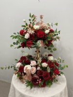 Fleurs artificielles modernes de haute qualité personnalisées pour mariage, fleurs en soie de forme longue pour décoration de mariage