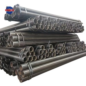 BS 1387 <span class=keywords><strong>48</strong></span> <span class=keywords><strong>3</strong></span> <span class=keywords><strong>mm</strong></span> erw MS hàn ống đen 6 mét tròn ống sắt thép công nghiệp SCH 40 - Product Image 2