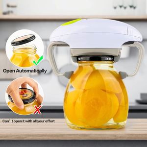 Abrelatas Eléctrico de Doble Oreja de Última Generación, Abrebotellas Automático de un Toque, Acero Inoxidable, Plástico Ecológico, Negro, Logotipo Personalizado - Product Image 4