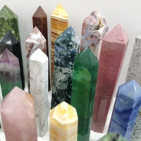 Großer Kristall turm Natürliches anderes Material Kristalls tab Klare Quarz punkt turm heilung