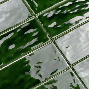Piastrella Verde Goa 7,5 X 20 Cm Lucida con Bordi Irregolari - Product Image 5